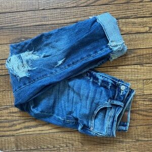 Judy Blue Distressed Blue Denim Jeans